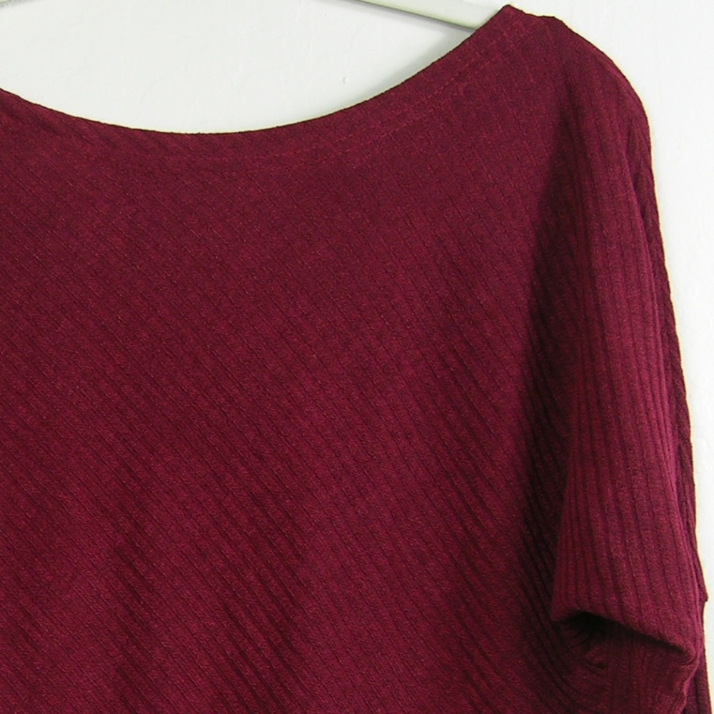 LAST ONE! Batwing Off Shoulder Lightweight Sweater - Picture 6 of 8